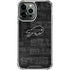 NFL Buffalo Bills Black & White iPhone 15 Pro Max Clear Case