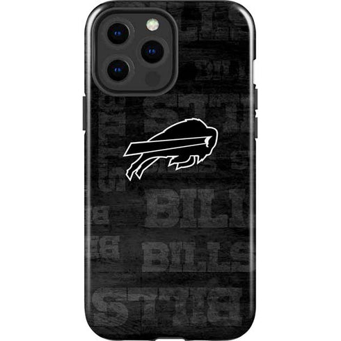 NFL Buffalo Bills Black & White iPhone 15 Pro Max Impact Case