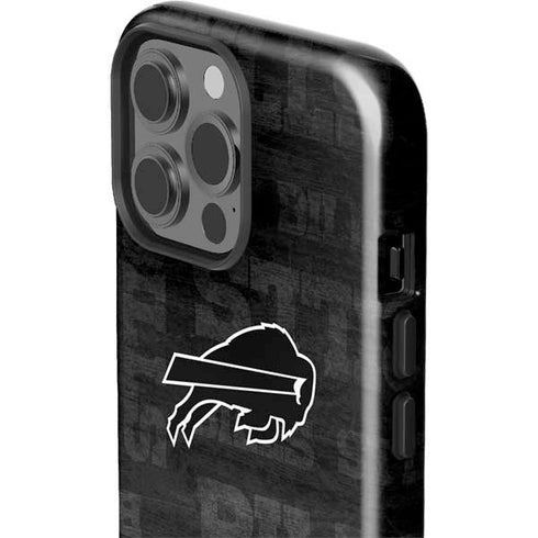 NFL Buffalo Bills Black & White iPhone 15 Pro Max Impact Case
