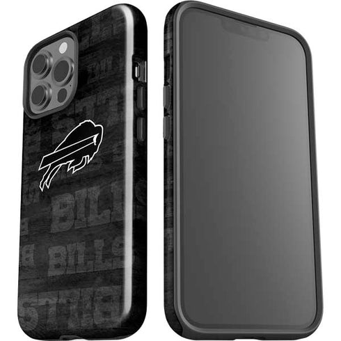 NFL Buffalo Bills Black & White iPhone 15 Pro Max Impact Case