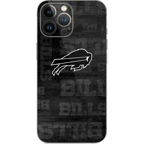 NFL Buffalo Bills Black & White iPhone 14 Pro Max Skin