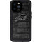 NFL Buffalo Bills Black & White iPhone 14 Pro Max Waterproof Case