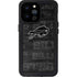 NFL Buffalo Bills Black & White iPhone 14 Pro Max Waterproof Case