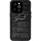 NFL Buffalo Bills Black & White iPhone 14 Pro Waterproof Case