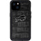 NFL Buffalo Bills Black & White iPhone 15 Plus Waterproof Case