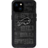 NFL Buffalo Bills Black & White iPhone 15 Plus Waterproof Case