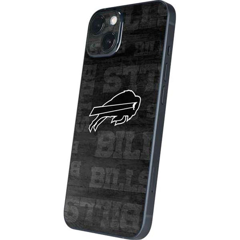 NFL Buffalo Bills Black & White iPhone 15 Skin