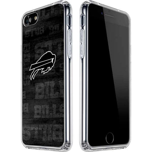 NFL Buffalo Bills Black & White iPhone SE (2nd & 3rd Gen) Clear Case