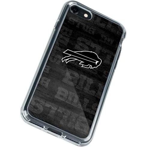 NFL Buffalo Bills Black & White iPhone SE (2nd & 3rd Gen) Clear Case