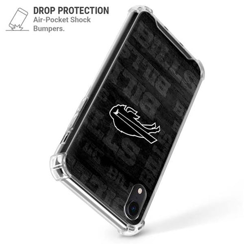 NFL Buffalo Bills Black & White iPhone XR Clear Case