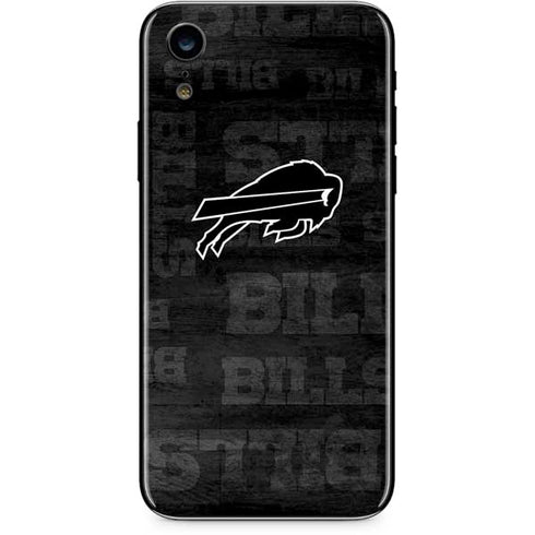NFL Buffalo Bills Black & White iPhone XR Skin