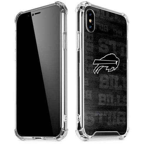 NFL Buffalo Bills Black & White iPhone XS Max Clear Case