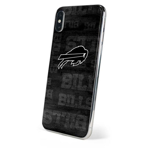 NFL Buffalo Bills Black & White iPhone XS Max Skin