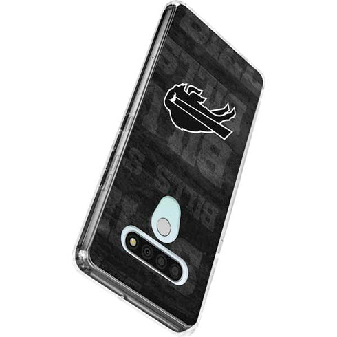 NFL Buffalo Bills Black & White LG Stylo 6 Clear Case