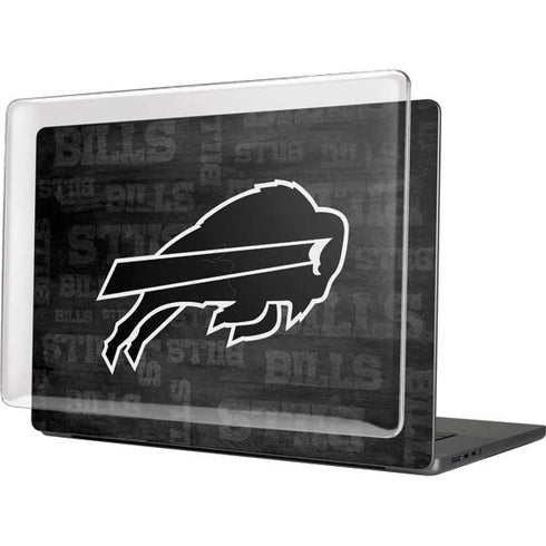 NFL Buffalo Bills Black & White MacBook Pro 16in (2021-25) Case plus Skin