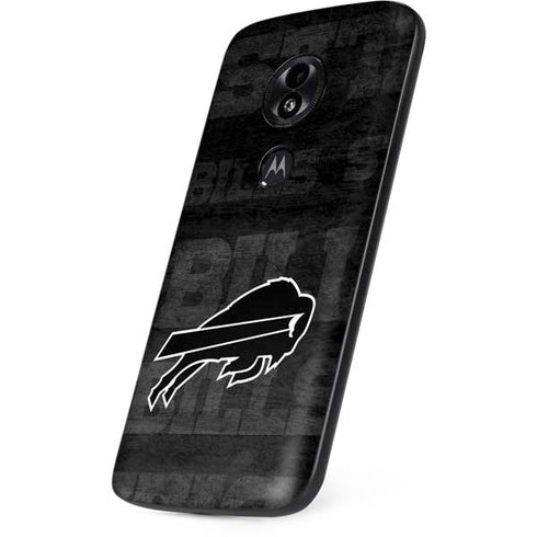 NFL Buffalo Bills Black & White Moto E5 Play Skin