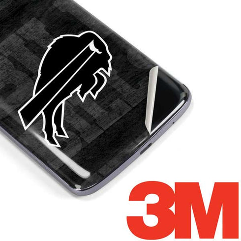 NFL Buffalo Bills Black & White Moto E5 Plus Skin