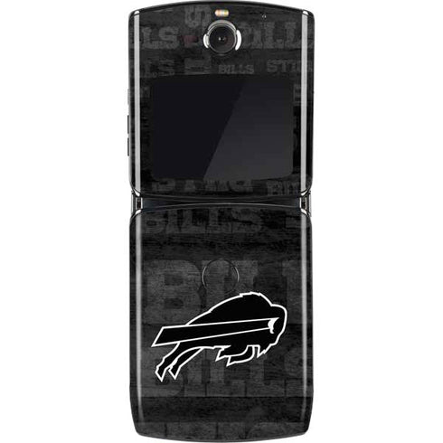 NFL Buffalo Bills Black & White Motorola RAZR Skin