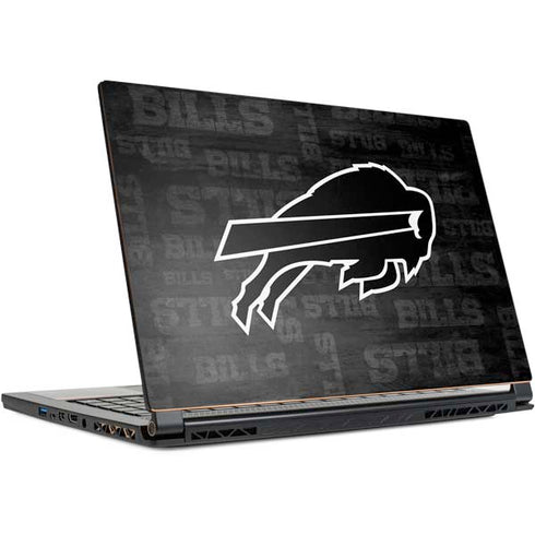 NFL Buffalo Bills Black & White MSI GS65 Stealth Laptop Skin