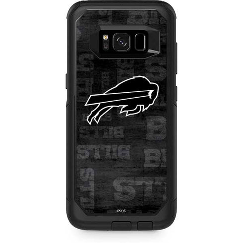 NFL Buffalo Bills Black & White Otterbox Commuter Galaxy Skin