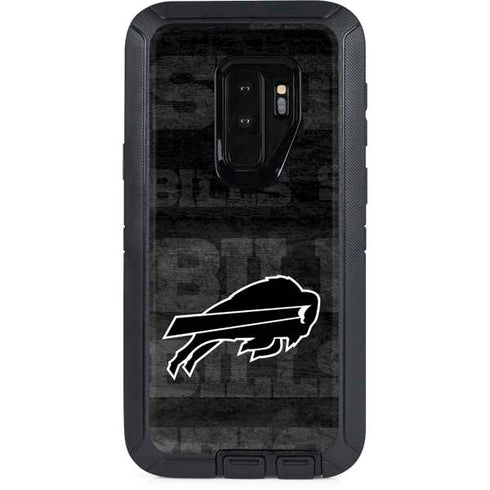 NFL Buffalo Bills Black & White Otterbox Defender Galaxy Skin