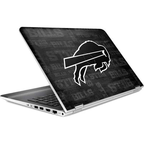 NFL Buffalo Bills Black & White HP Pavilion Skin