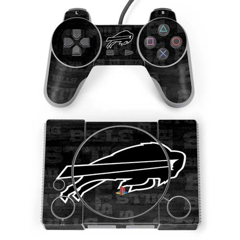 NFL Buffalo Bills Black & White PlayStation Classic Bundle Skin