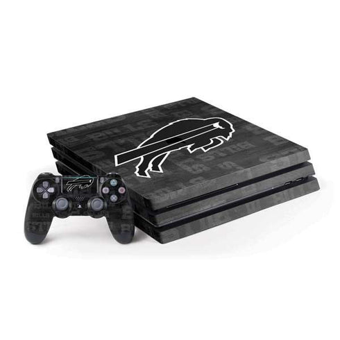 NFL Buffalo Bills Black & White PS4 Pro Bundle Skin