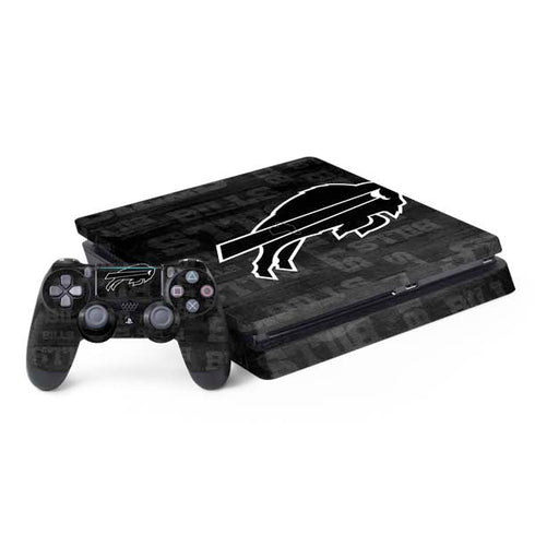 NFL Buffalo Bills Black & White PS4 Slim Bundle Skin