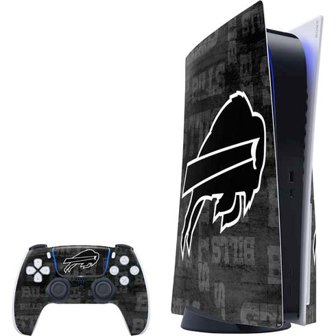 NFL Buffalo Bills Black & White PS5 Bundle Skin