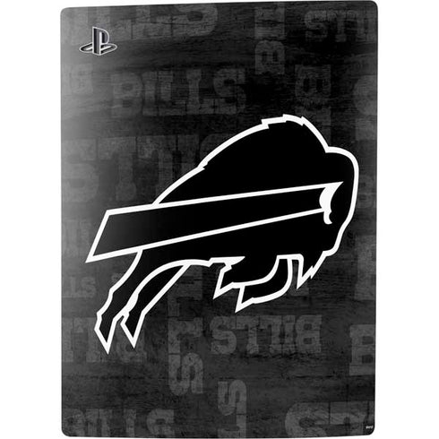 NFL Buffalo Bills Black & White PS5 Digital Edition Console Skin