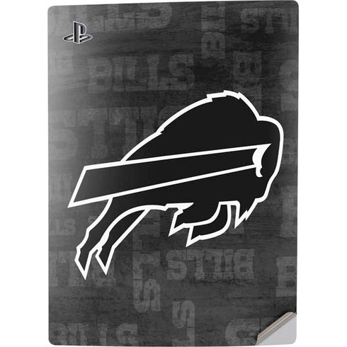 NFL Buffalo Bills Black & White PS5 Digital Edition Console Skin