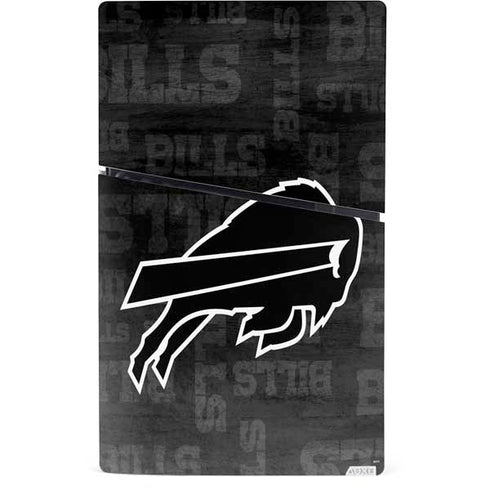 NFL Buffalo Bills Black & White PS5 Slim Digital Edition Bundle Skin