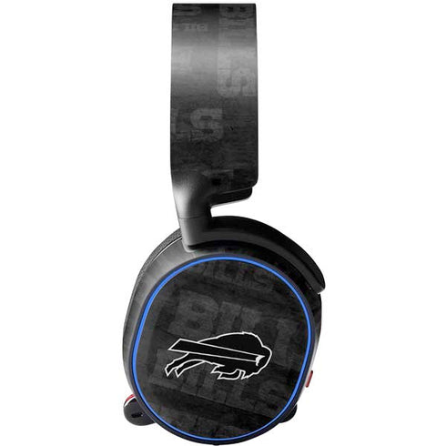 NFL Buffalo Bills Black & White SteelSeries Arctis 5 Skin