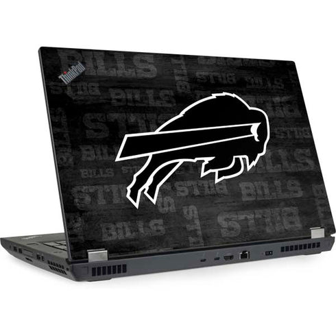 NFL Buffalo Bills Black & White Lenovo ThinkPad Skin