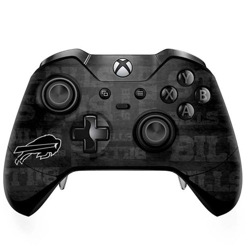 NFL Buffalo Bills Black & White Xbox One Elite Controller Skin