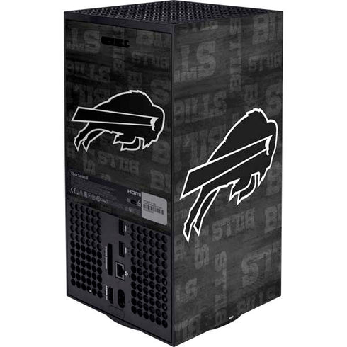 NFL Buffalo Bills Black & White Xbox Series X Bundle Skin