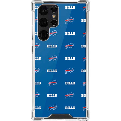 NFL Buffalo Bills Blitz Series Galaxy S22 Ultra Clear Case