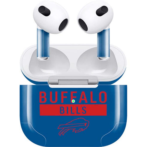 NFL Buffalo Bills Blue Performance Series Apple AirPods (3rd Gen 2021) Skin