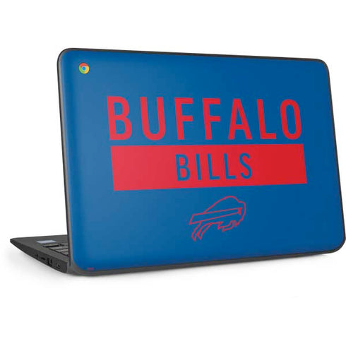 NFL Buffalo Bills Blue Performance Series HP Chromebook Skin