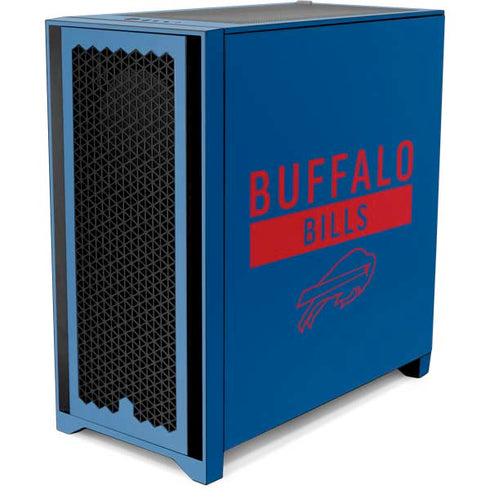 NFL Buffalo Bills Blue Performance Series Corsair 4000D Tempered Glass Mid-Tower ATX Case Skin