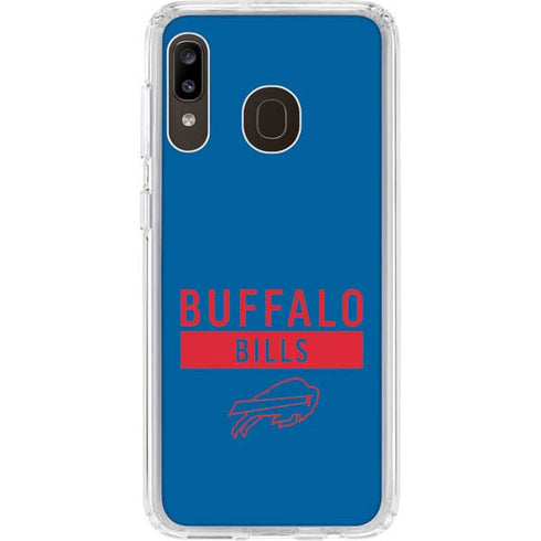 NFL Buffalo Bills Blue Performance Series Galaxy A20 Clear Case