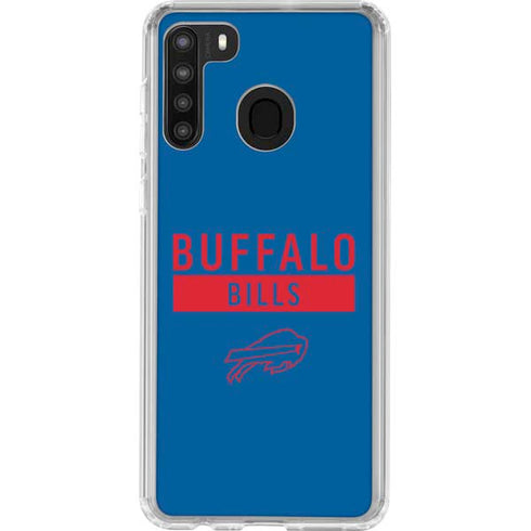 NFL Buffalo Bills Blue Performance Series Galaxy A21 Clear Case