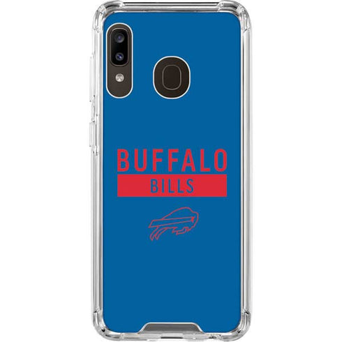 NFL Buffalo Bills Blue Performance Series Galaxy A30 Clear Case