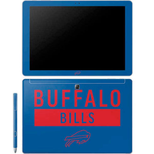 NFL Buffalo Bills Blue Performance Series Galaxy Book 12in Skin