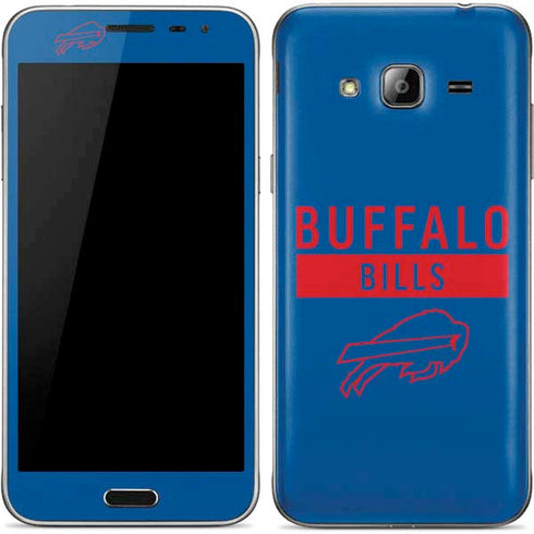 NFL Buffalo Bills Blue Performance Series Galaxy J3 Skin