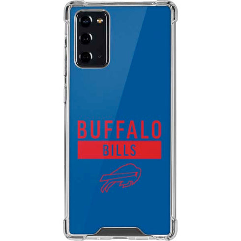 NFL Buffalo Bills Blue Performance Series Galaxy Note20 5G Clear Case