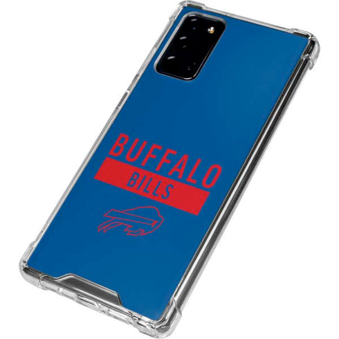 NFL Buffalo Bills Blue Performance Series Galaxy Note20 5G Clear Case