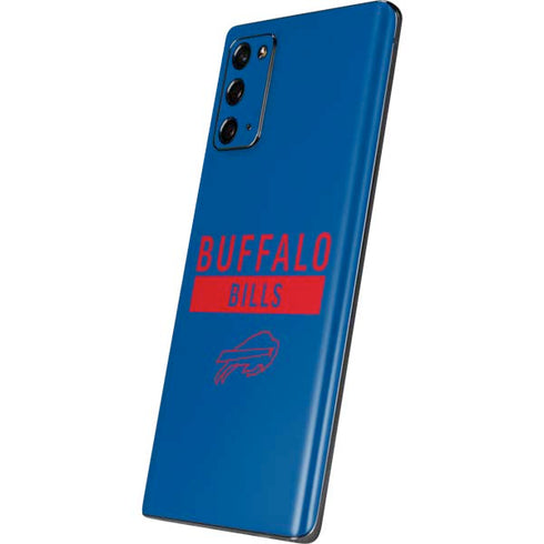 NFL Buffalo Bills Blue Performance Series Galaxy Note20 5G Skin