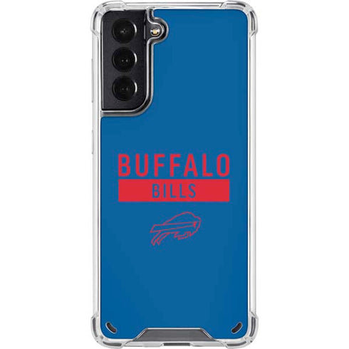 NFL Buffalo Bills Blue Performance Series Galaxy S21 5G Clear Case